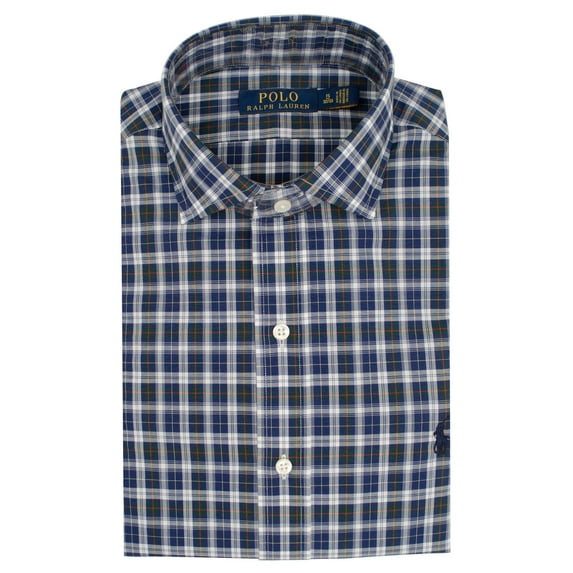 Polo Ralph Lauren Men's Plaid Cotton Poplin Dress Shirt