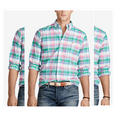 thumbnail image 1 of Polo Ralph Lauren Men's Plaid Oxford Shirt , Green/Pink, Size XS, MSRP $89.5, 1 of 2