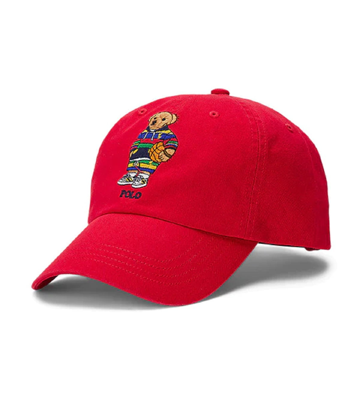 Polo Ralph Lauren Men's Polo Bear Chino Ball Cap Hat Bold Red