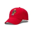 thumbnail image 1 of Polo Ralph Lauren Men's Polo Bear Chino Ball Cap Hat Bold Red, 1 of 3