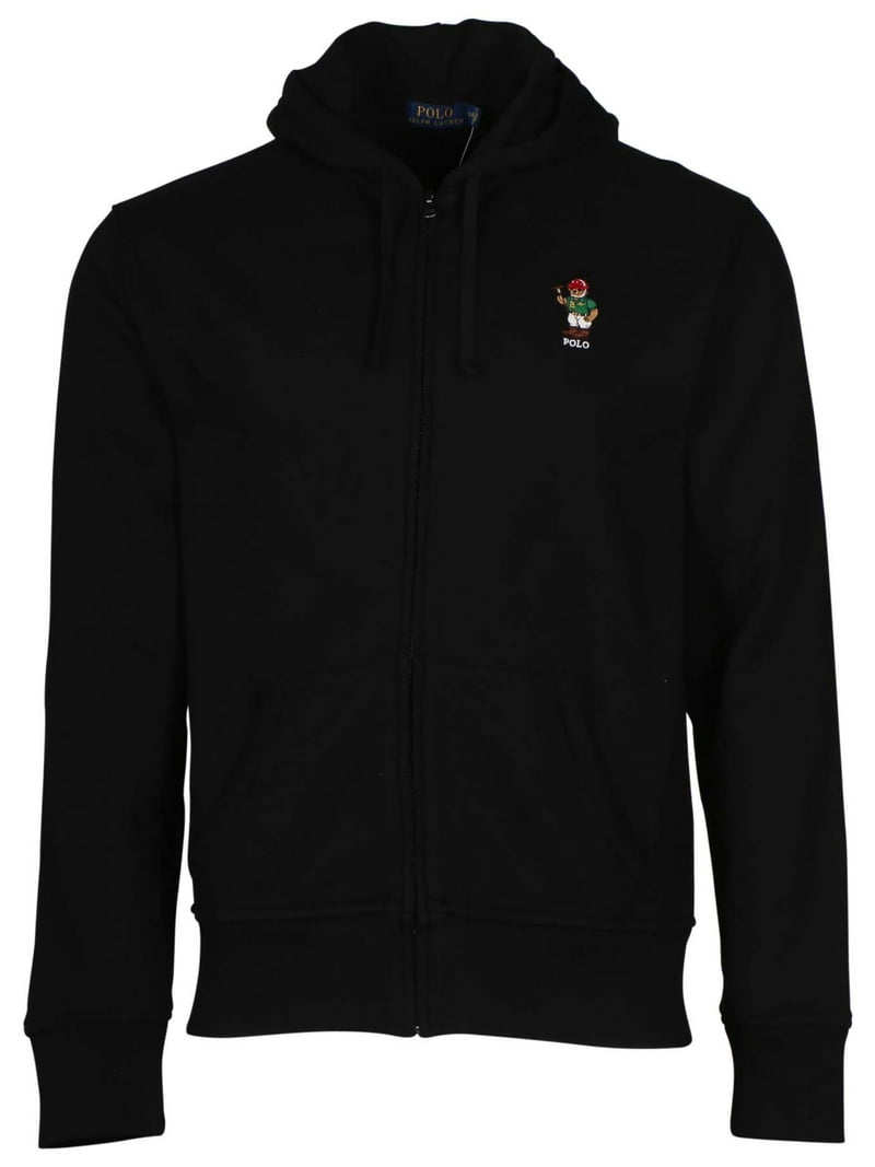 Polo Ralph Lauren Men's Polo Bear Full Zip Hoodie-Black - Walmart.com