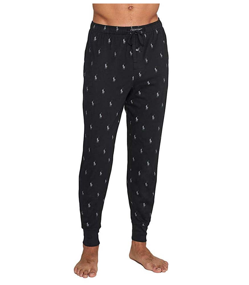 Polo Ralph Lauren Men's Pony Jogger Pajama Pants-Polo Black