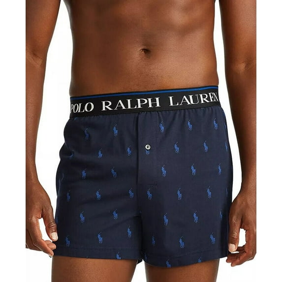 Polo Ralph Lauren Men's Pony Logo Boxers in Cruise Navy Aopp-Size Large
