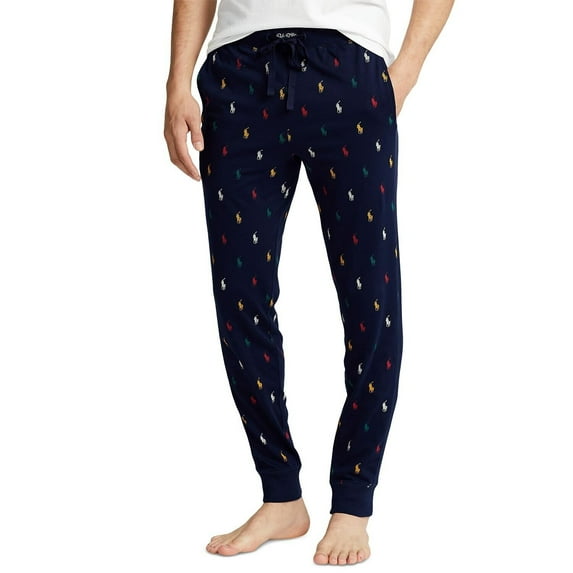 Polo Ralph Lauren Men's Printed Sleep Joggers Cruise Navy L B4HP