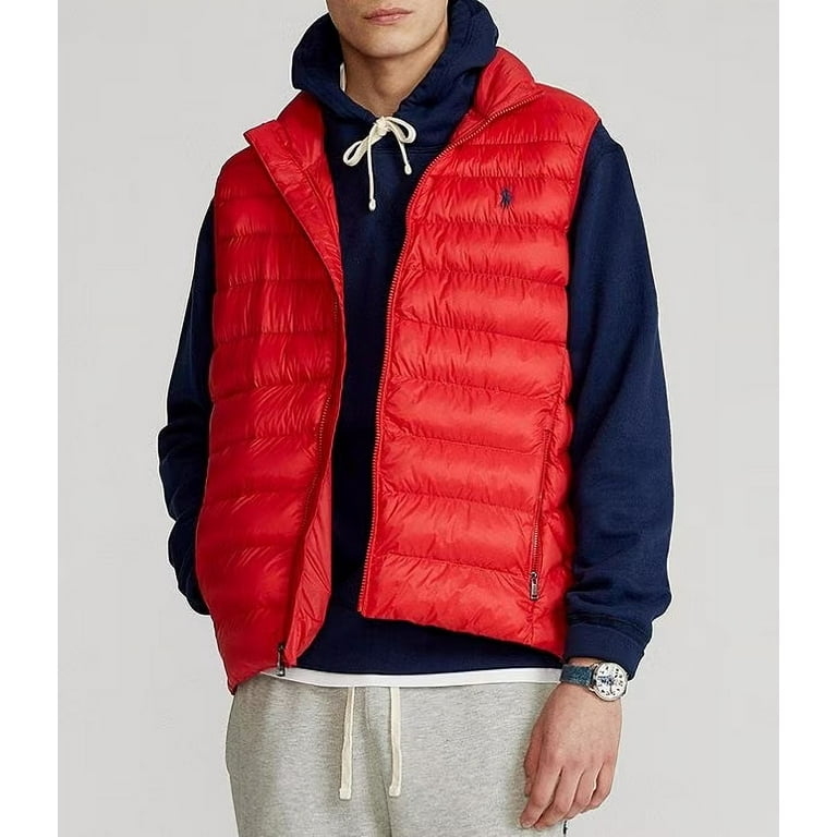 Polo puffer vest mens outlet