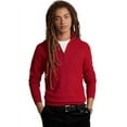 thumbnail image 1 of Polo Ralph Lauren Men's Red Mesh-Knit Cotton sweater, US L, 1 of 2