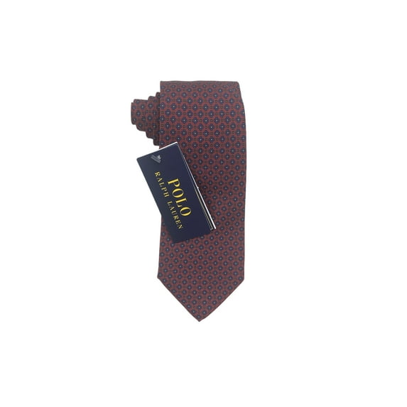 Polo Ralph Lauren Men's Red Print Silk Tie, One Size