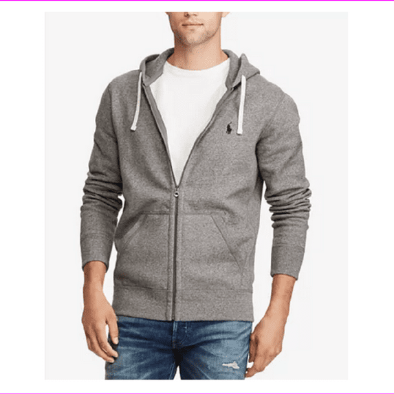 Polo Ralph Lauren Men's Signature Hoodie, Alaskan Heather, 4XLT