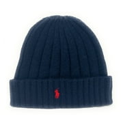 Polo Ralph Lauren Men's Signature Merino Cuffed Beanie, Navy/Red