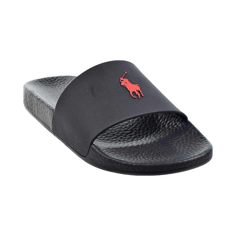 Polo by Ralph Lauren Black and Red Slides Polo Ralph Lauren Womens Shoes Ayden Slip On Sports Slide  main image 2