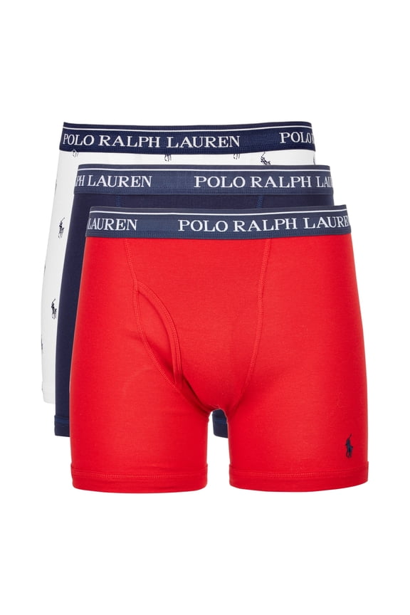 Polo Ralph Lauren Men's Slim Fit Cotton Boxer Briefs Solid