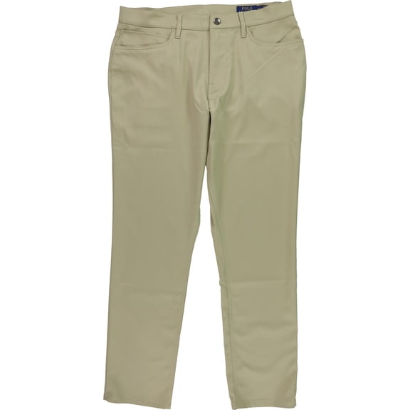 Ralph Lauren Mens Performance Stretch Casual Chino Pants, Beige, 40W x 30L