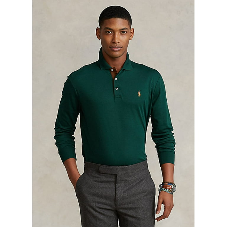 Polo Ralph Lauren Men's Soft Cotton Polo Shirt, Green, S 