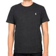 thumbnail image 1 of Polo Ralph Lauren Men's Standard Fit Crew Neck T-Shirt - Classic Cotton Tee with Iconic Pony Logo, Black Heather (White Pony), S, 1 of 1