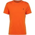thumbnail image 1 of Polo Ralph Lauren Men's Standard Fit Crew Neck T-Shirt - Classic Cotton Tee with Iconic Pony Logo, Fire Orange (Navy Pony), XL, 1 of 1