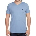 thumbnail image 1 of Polo Ralph Lauren Men's Standard Fit V-Neck T-Shirt - Classic Cotton Tee with Iconic Pony Logo, Jamaica Blue (Navy Pony), S, 1 of 1