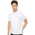 thumbnail image 1 of Polo Ralph Lauren Men's Standard Fit V-Neck T-Shirt - Classic Cotton Tee with Iconic Pony Logo, White (Navy Pony), S, 1 of 1