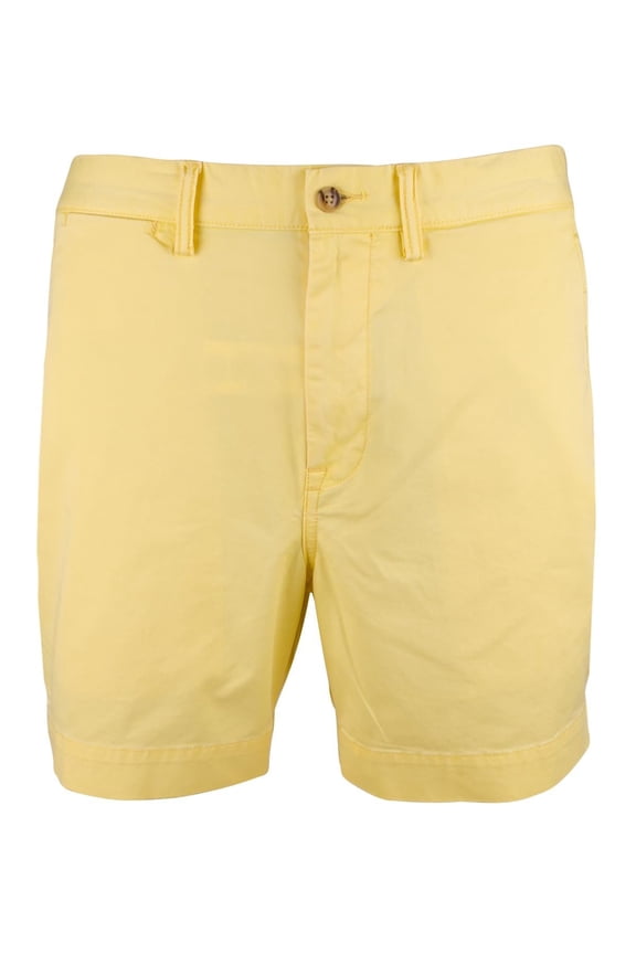 Men's Stretch Classic Fit 6" Chino Shorts 35, Yellow
