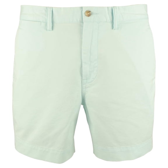 Polo Ralph Lauren Men's Stretch Streight Fit Chino Short Cotton, Soft Aqua,Sz 38
