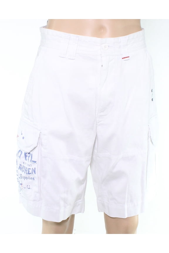 Mens Twill Flap Pockets Cargo Shorts