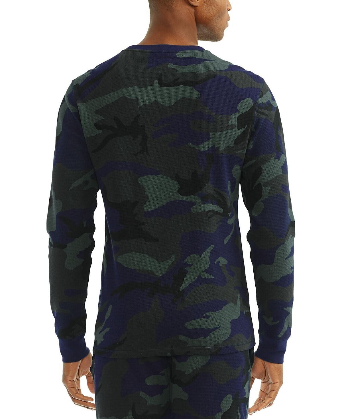 POLO RALPH LAUREN Men's Camo Long-Sleeve Sleep T-Shirt B4HP (S