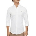 thumbnail image 1 of Polo Ralph Lauren Men's White Knit Oxford Shirt, US 10, 1 of 2