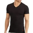 thumbnail image 1 of Polo Ralph Lauren Mens 3-Pack Slim Fit V-Neck Cotton T-Shirt, Black, Large, 1 of 2