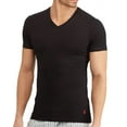 thumbnail image 1 of Polo Ralph Lauren Mens 3-Pack Slim Fit V-Neck Cotton T-Shirt, Black, Small, 1 of 2