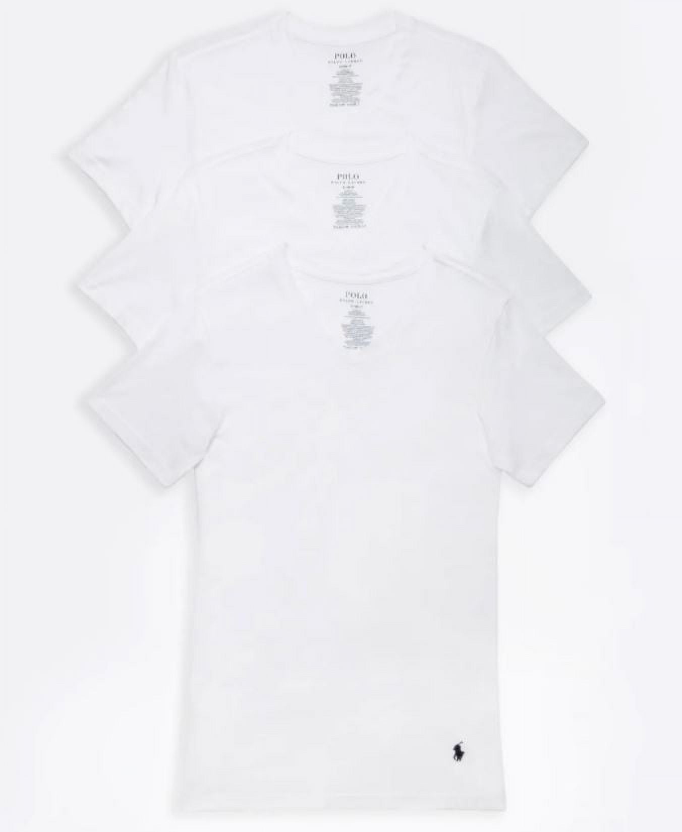 Polo Ralph Lauren Mens 3-Pack Slim Fit V-Neck Cotton T-Shirt