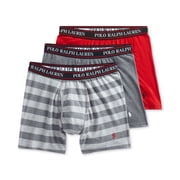 Polo Ralph Lauren Mens 3-Pk Classic Fit Stretch Boxer Briefs Medium, Assorted