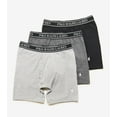 thumbnail image 1 of Polo Ralph Lauren Mens 3-Pk. Classic Stretch Boxer Trunks (XLarge, Gray/Black), 1 of 3