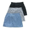thumbnail image 1 of Polo Ralph Lauren Mens 3-Pk. Classic Woven Cotton Boxers (Medium, Assorted), 1 of 4