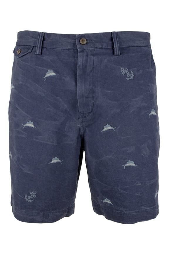 Mens 9" Classic-Fit Chino Shorts Navy 42