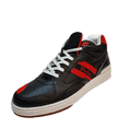 thumbnail image 1 of Polo Ralph Lauren Mens Athletic Shoe Court Mid Pro Leather Sneakers 11.5D Black Red, 1 of 1