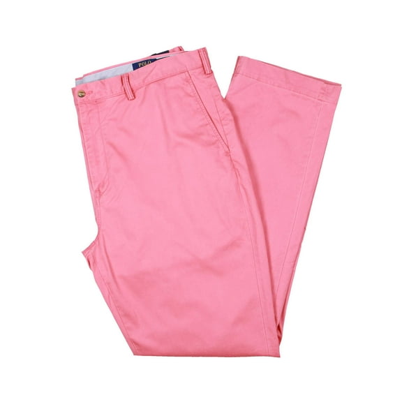 Polo Ralph Lauren Mens Big & Tall Mid-Rise Solid Chino Pants