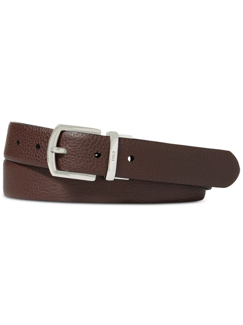 Polo Ralph Lauren Mens Brown Pebble Reversible Leather  display picture 3