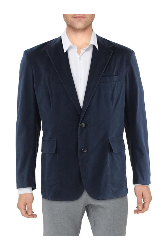 Mens Business Work Wear Two-Button Blazer