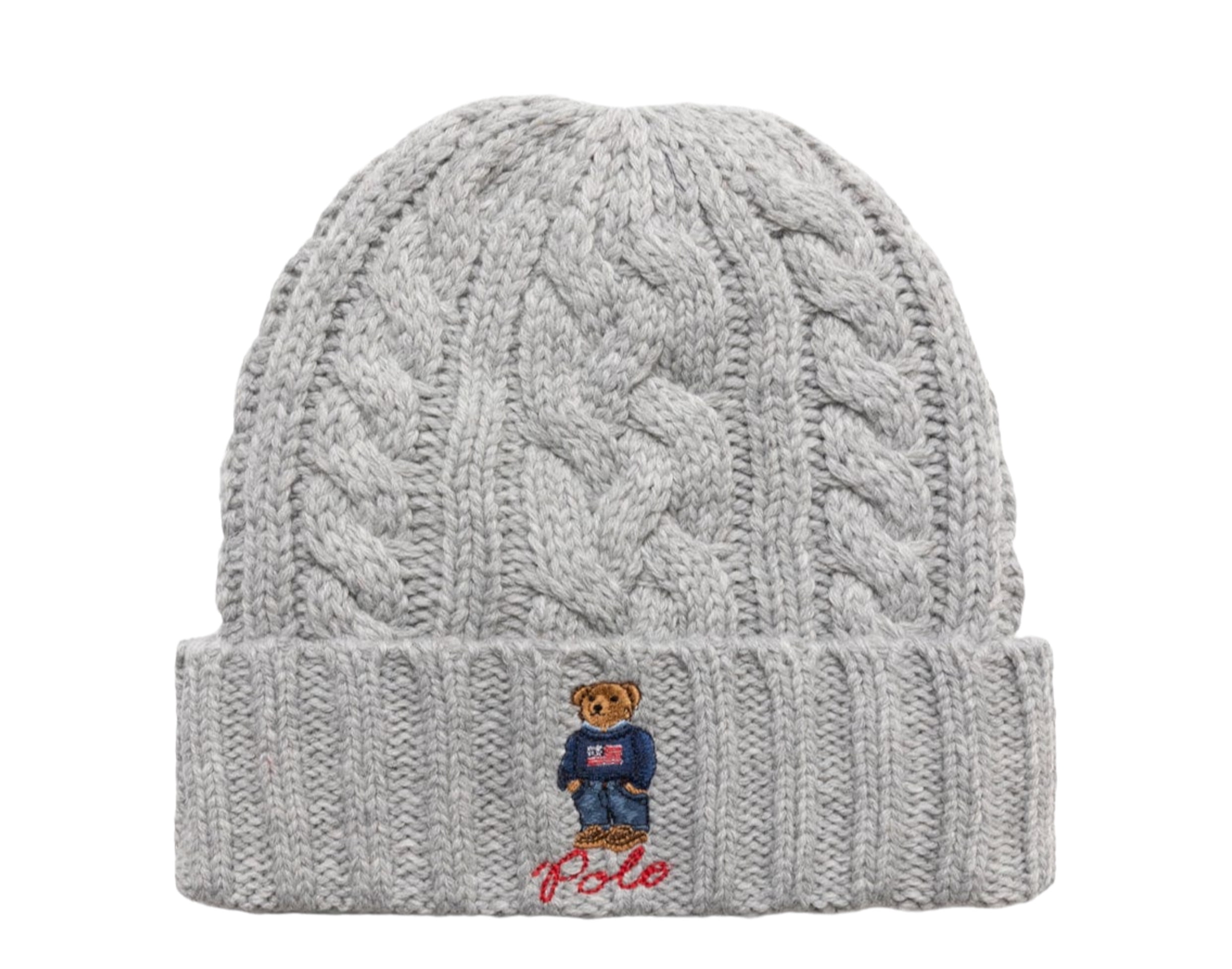 Polo RalphLauren|BEANIES (PC1268-032) Polo Ralph Lauren Mens Cable Bear Hat 032 - Walmart.com