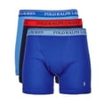 thumbnail image 1 of Polo Ralph Lauren Mens Classic Fit Boxer Briefs (Small, Black & Blue), 1 of 1