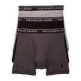 thumbnail image 1 of Polo Ralph Lauren Mens Classic Fit Cotton Boxer Briefs (XLarge, Gray & Black), 1 of 2