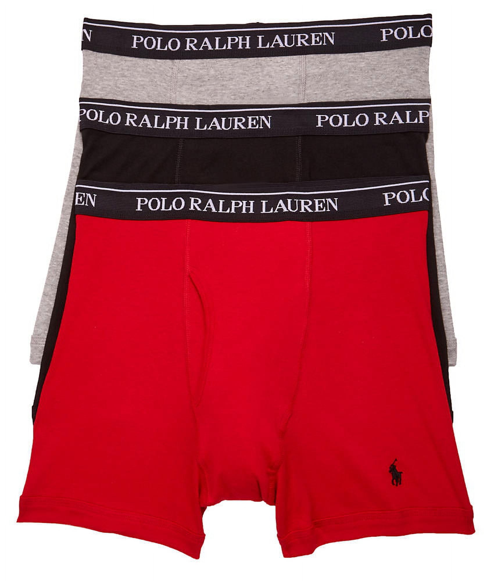 Polo Ralph Lauren Mens Classic Fit Cotton Boxer Brief 3-Pack Style