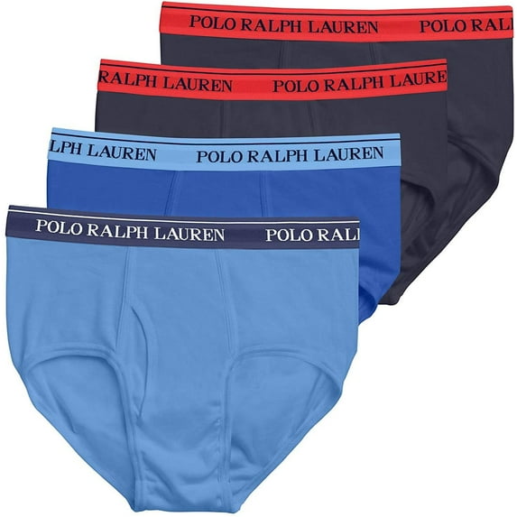 Polo Ralph Lauren Mens Classic Fit Cotton Brief 4-Pack Style-RCF2P4