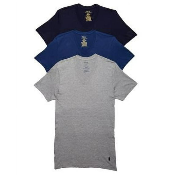 Polo Ralph Lauren Mens Classic Fit Cotton T-Shirts 3-Pack Style-RCVNP3