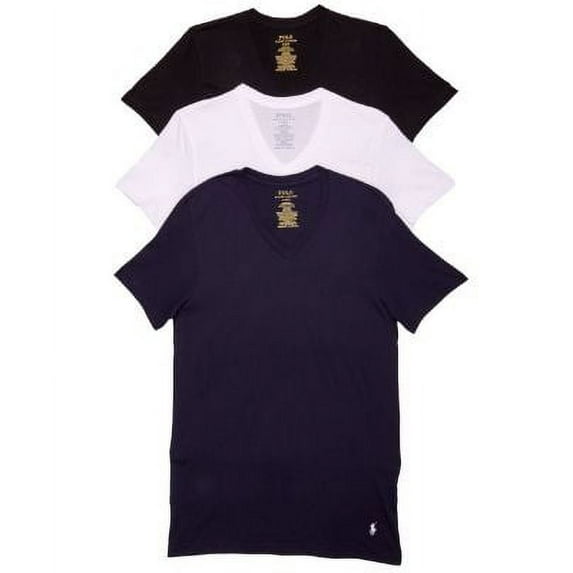 Polo Ralph Lauren Mens Classic Fit Cotton T-Shirts 3-Pack Style-RCVNP3