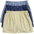 thumbnail image 1 of Polo Ralph Lauren Mens Classic Fit Woven Cotton Boxers 3-Pack Style-RCWBP3, 1 of 3