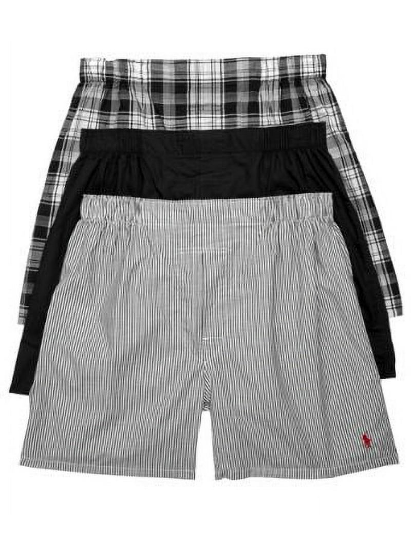 Polo Ralph Lauren Classic Fit Woven Cotton Boxers 3-Pack