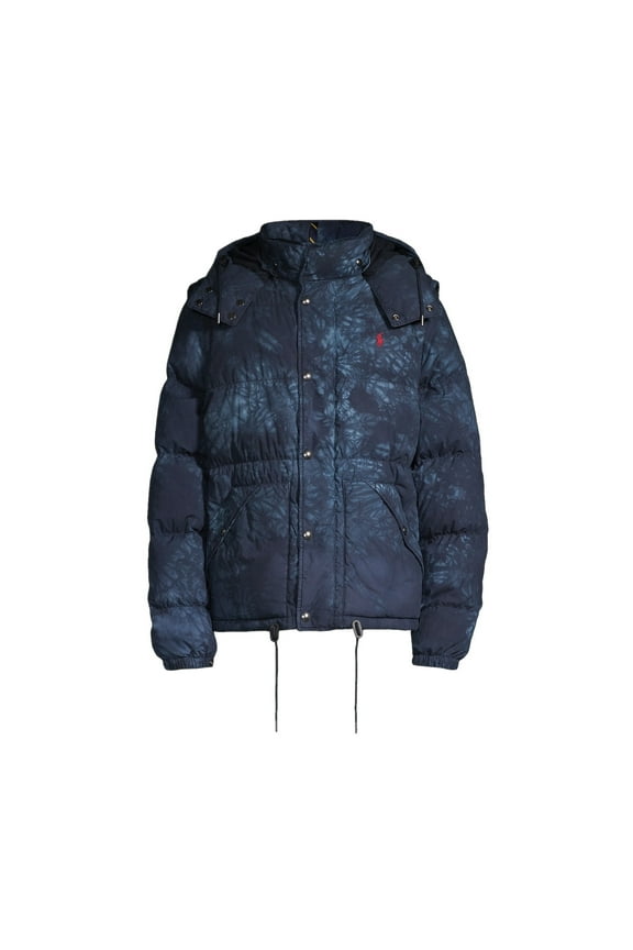 Polo Ralph Lauren Mens Convertible Down Insulated Vest/Jacket (XLarge Blue Camo)