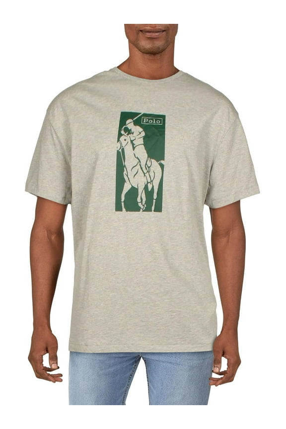 Mens Cotton Crewneck Graphic T-Shirt