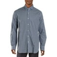 thumbnail image 1 of Polo Ralph Lauren Mens Cotton Plaid Button-Down Shirt Blue L, 1 of 2