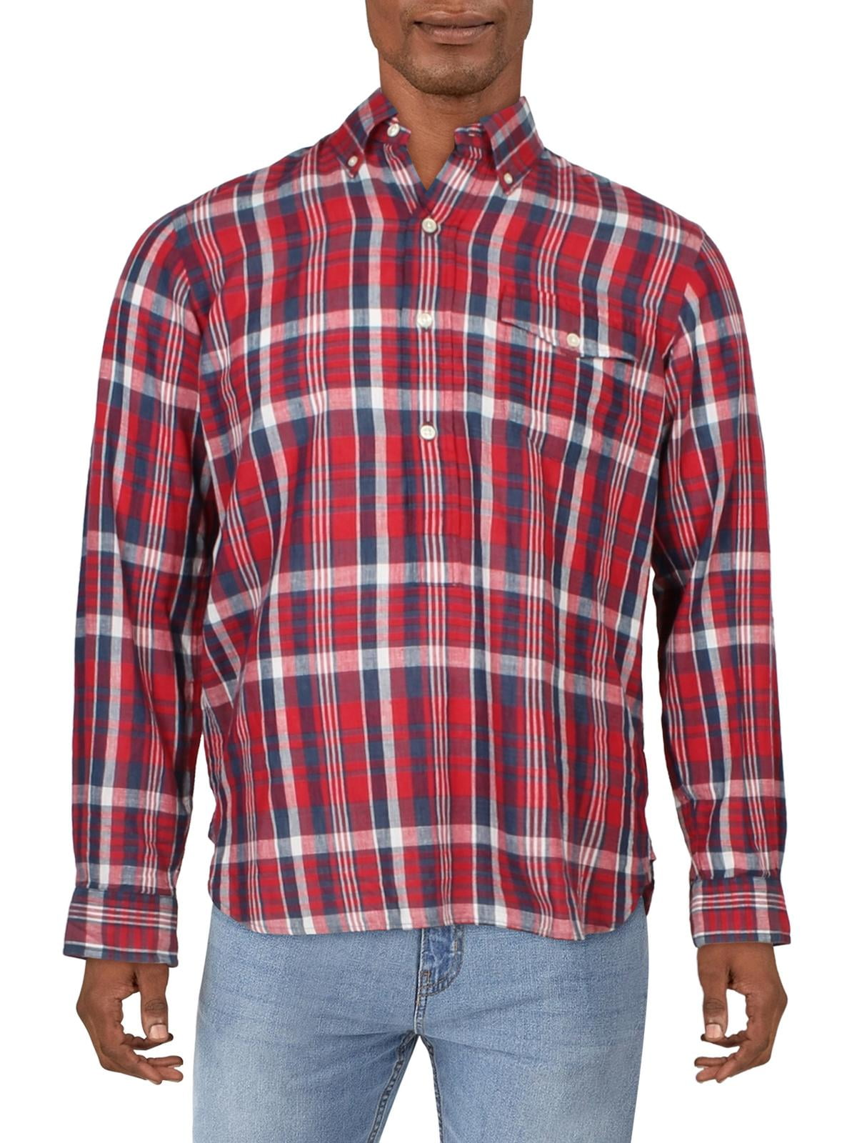 Mens Shirt Red Plaid Polo Button Down NWT Polo Ralph Lauren